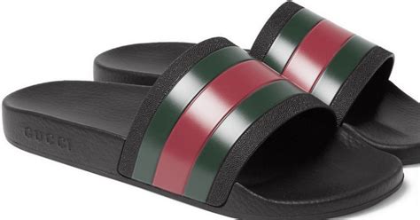 mens fake gucci slides|how to authenticate gucci slides.